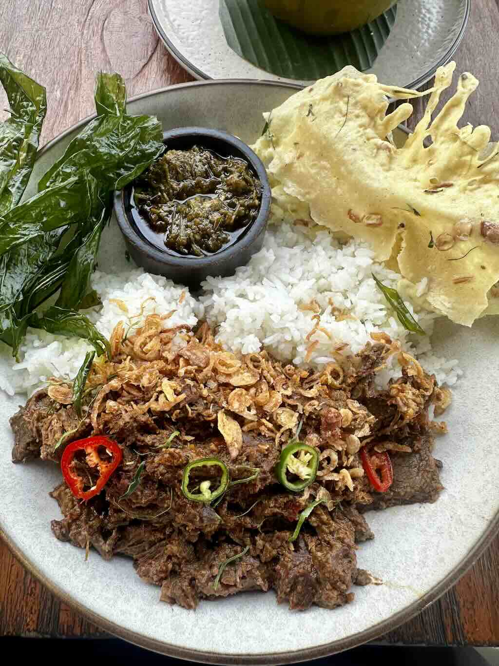 beef rendang cuisine indonesienne